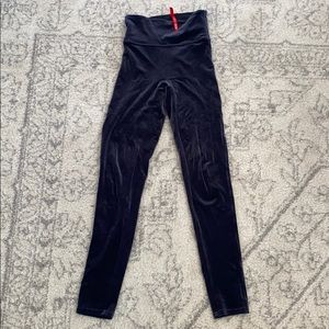 Spanx velvet leggings